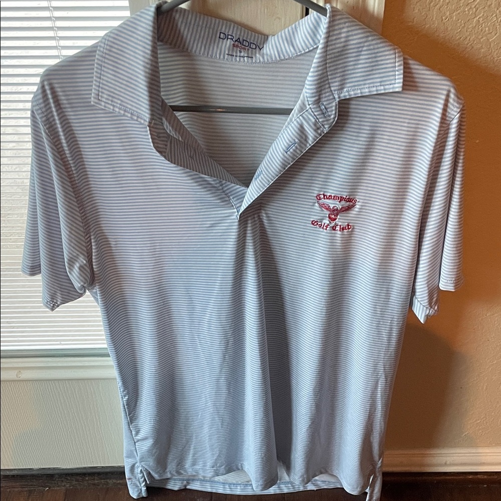 Draddy Striped Polo Golf Shirt Men’s Small